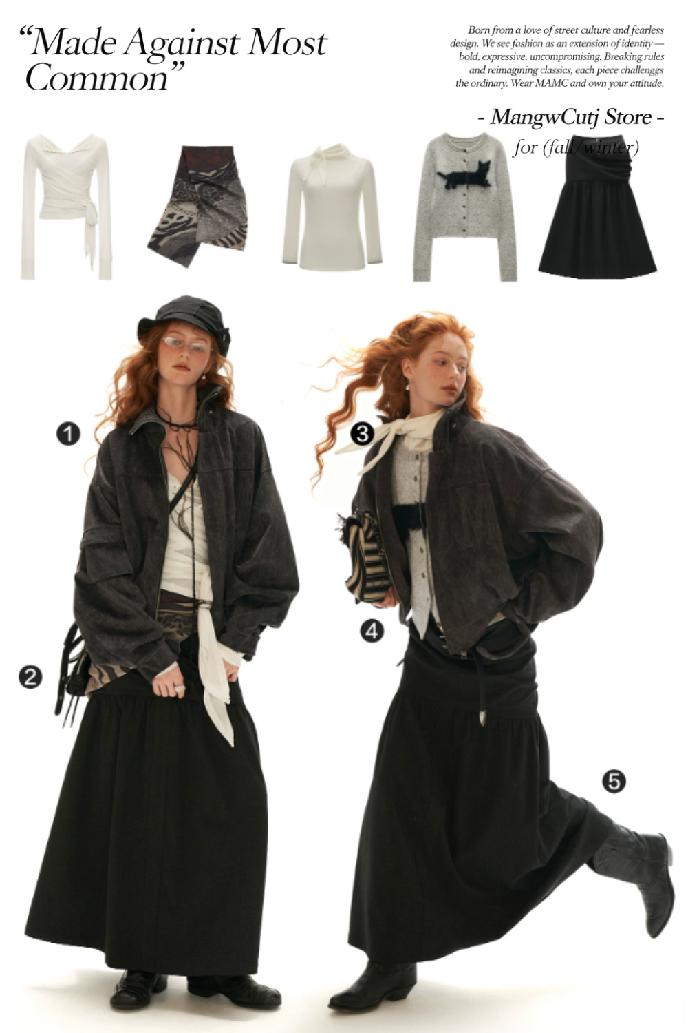 MAMC - Gray Faux-Horsehair Textured Cropped Jacket with Metal Snap Collar