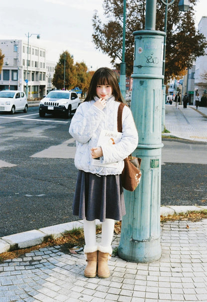 Zzouu - Cotton-Padded Korean Style Puffer Jacket