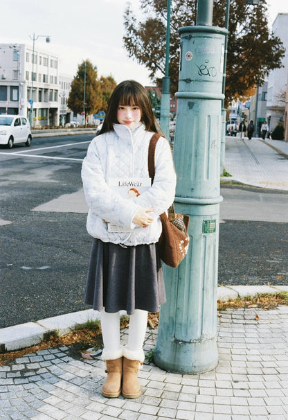 Zzouu - Cotton-Padded Korean Style Puffer Jacket