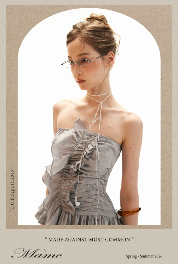 Asymmetrical Peplum Tube Cami Top (Black/ Grey/ Beige)