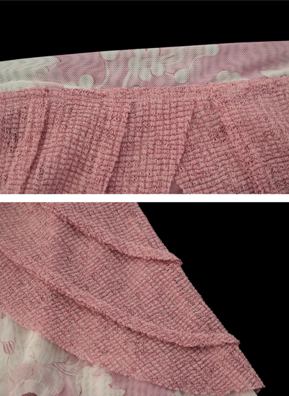 Blush Pink Phoenix Paisley Scarf-Hem Cami Top