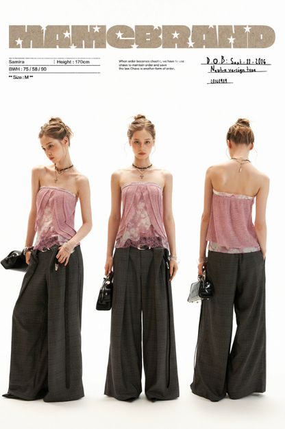 Blush Pink Phoenix Paisley Scarf-Hem Cami Top