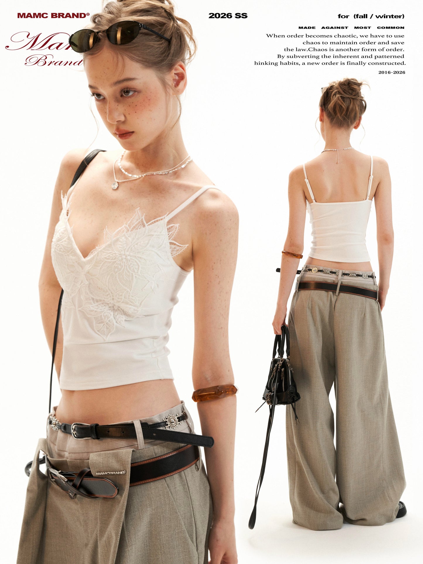 Lace Trim Padded Slim-Fit Cami Top