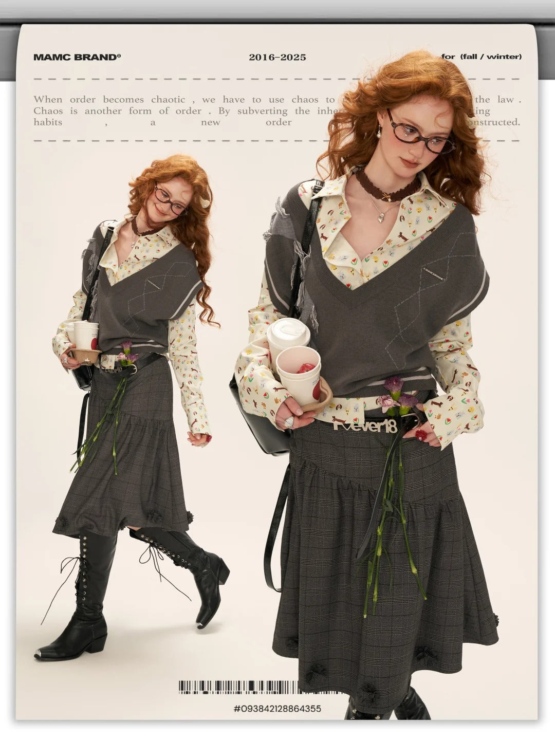 MAMC - Full Dog Print Long-Sleeve Shirt WE806