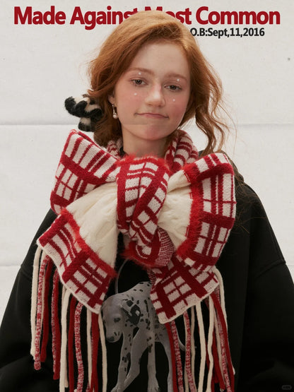 MAMC - Tassel Check Scarf