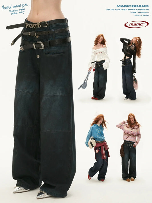 MAMC - Three-Waist American Retro Jeans (not include belt)