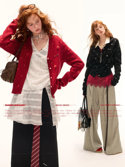 MAMC - Orbit Dot Knit Cardigan