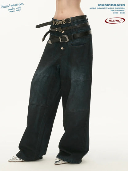 MAMC - Three-Waist American Retro Jeans (not include belt)