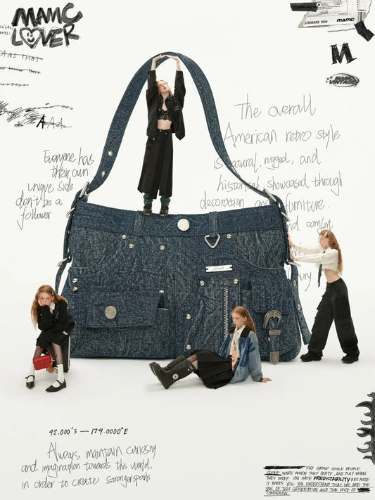 MAMC - Retro Washed Denim Bag
