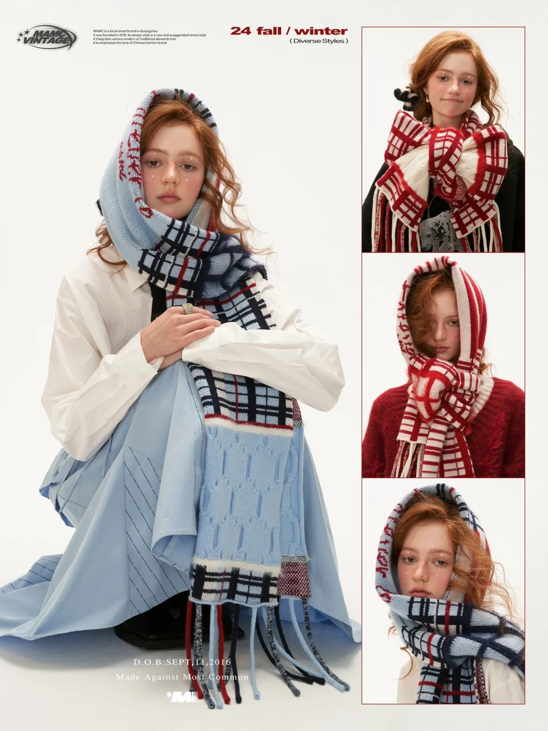 MAMC - Tassel Check Scarf