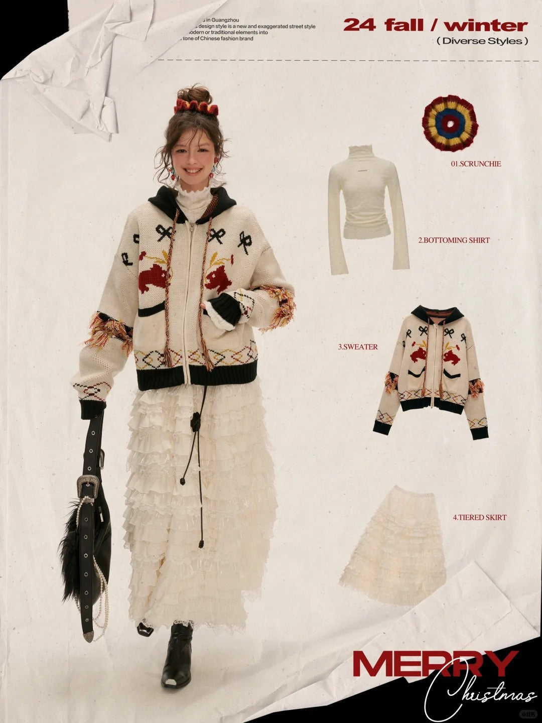 MAMC - "Joy, Peace, And Love" Cardigan