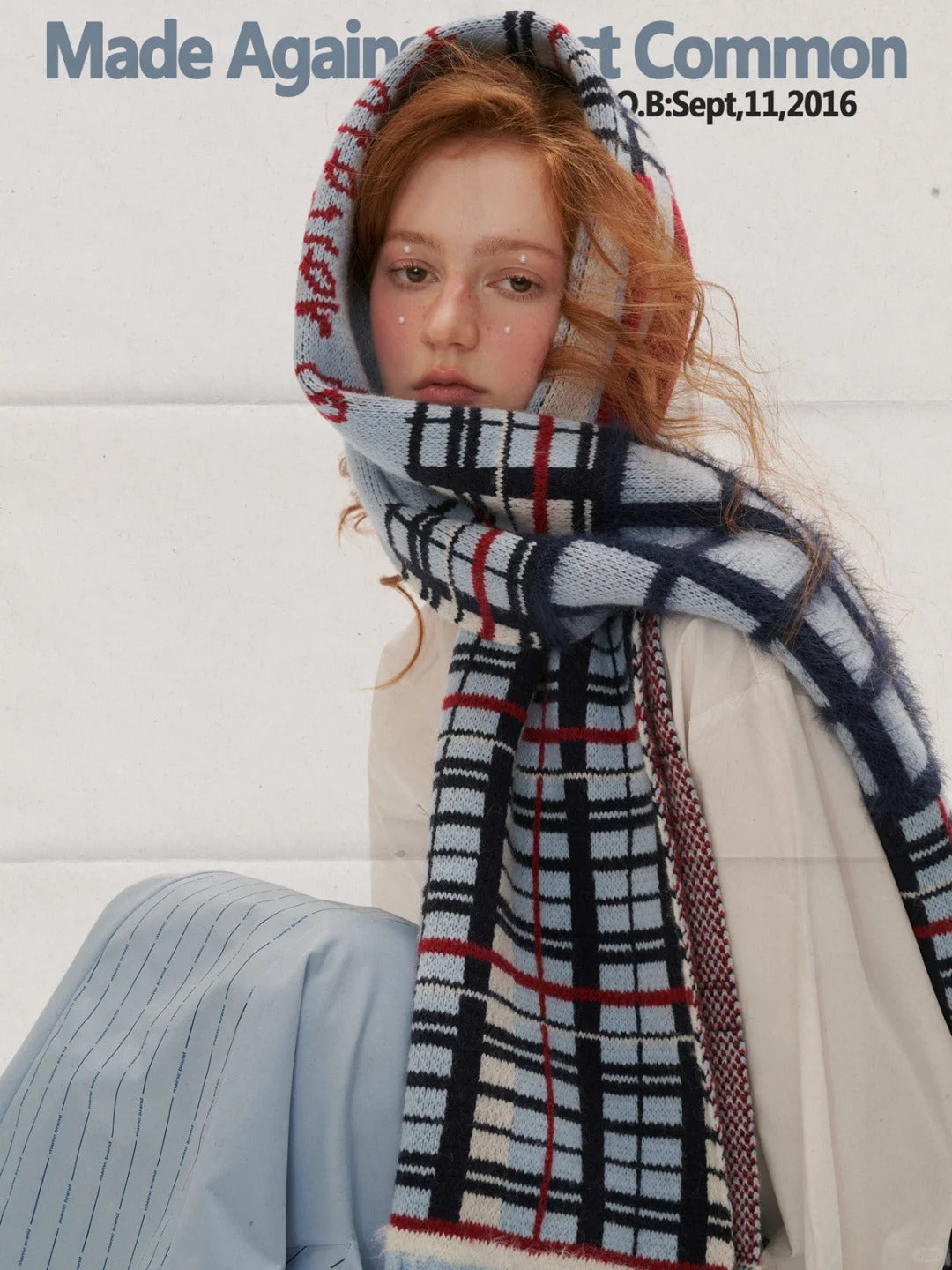 MAMC - Tassel Check Scarf