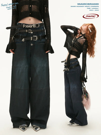 MAMC - Three-Waist American Retro Jeans (not include belt)