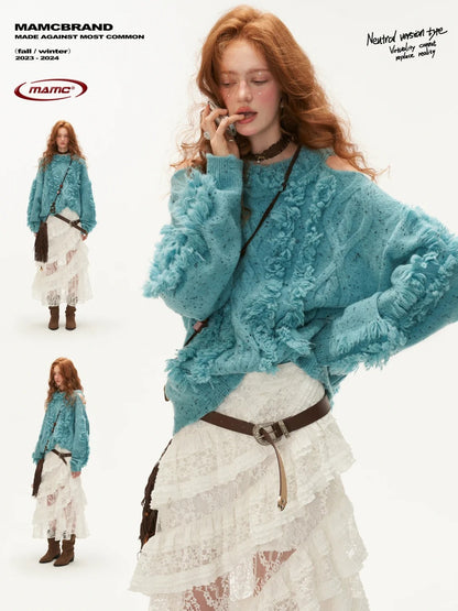 MAMC - Shoulder-Dropping Knitted Sweater