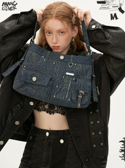 MAMC - Retro Washed Denim Bag