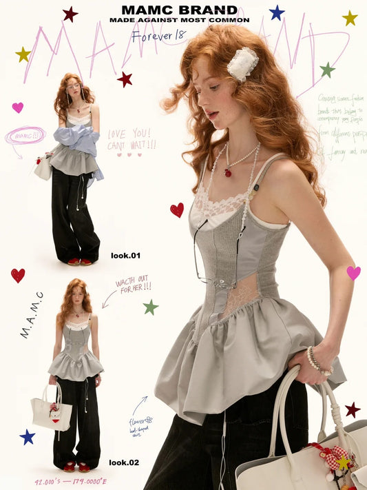 MAMC - Slate Muse Babydoll Top