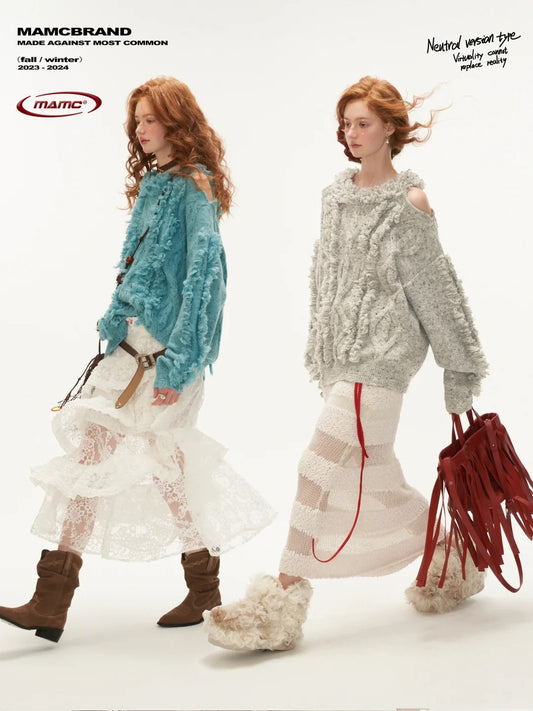 MAMC - Shoulder-Dropping Knitted Sweater