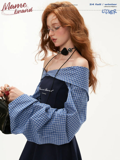 MAMC - One-Shoulder Long-Sleeved Skirt