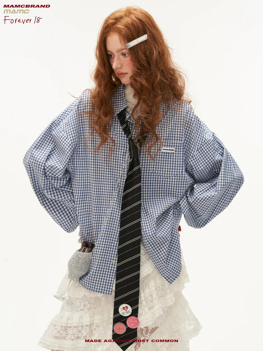 MAMC - Retro Blue Plaid Overshirt