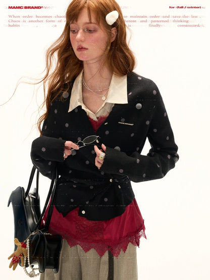 MAMC - Orbit Dot Knit Cardigan