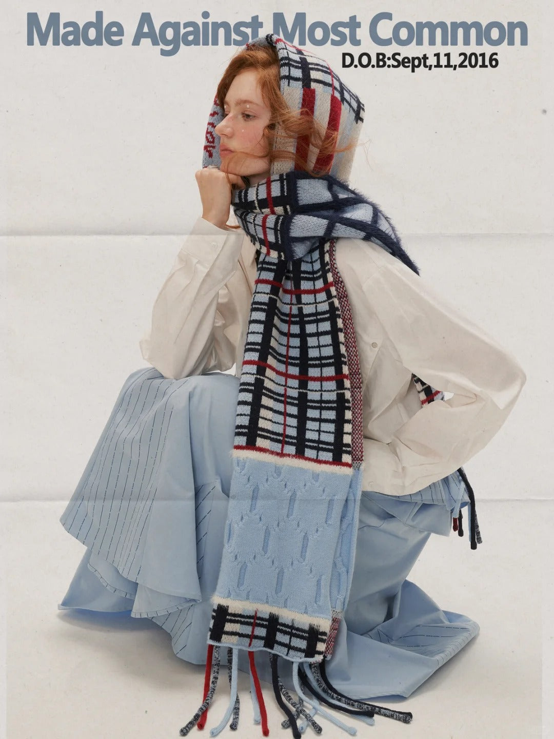 MAMC - Tassel Check Scarf