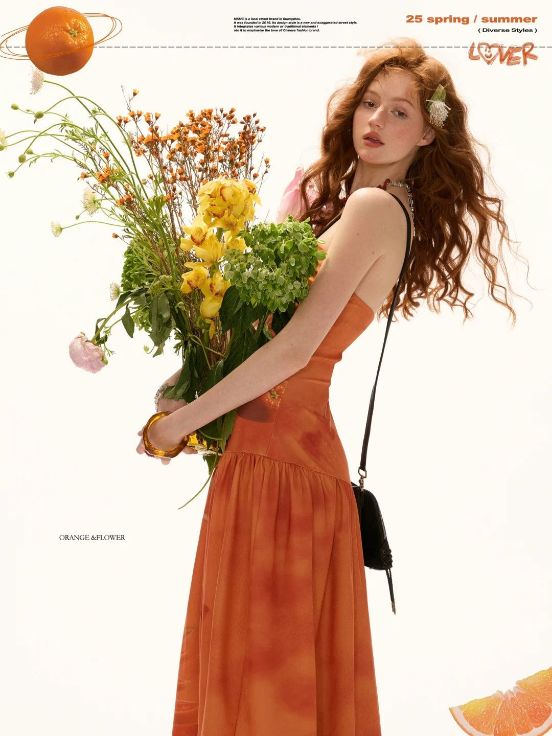 MAMC - Citrus Escape Strapless Dress