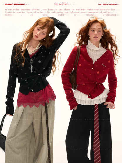 MAMC - Orbit Dot Knit Cardigan