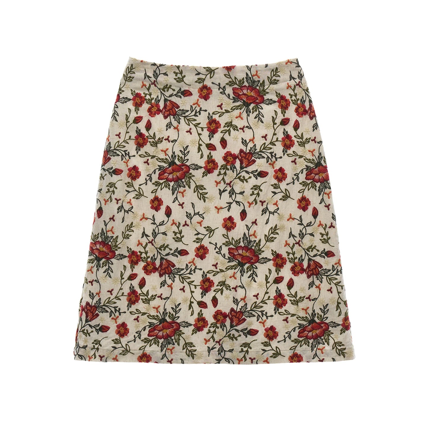 "Vintage Garden Mood" Embroidered Cami & A-line Skirt Set WE973