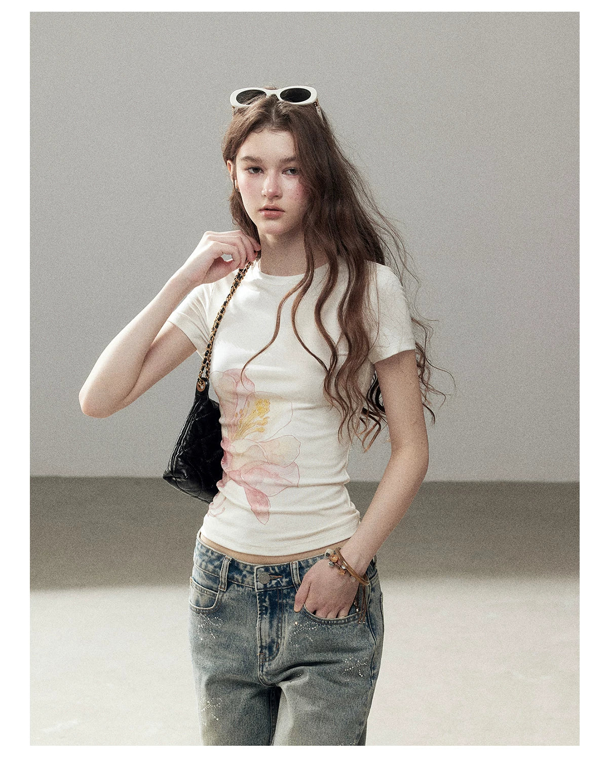 "When Secrets Bloom" Dutch Cream Fitted Baby Tee