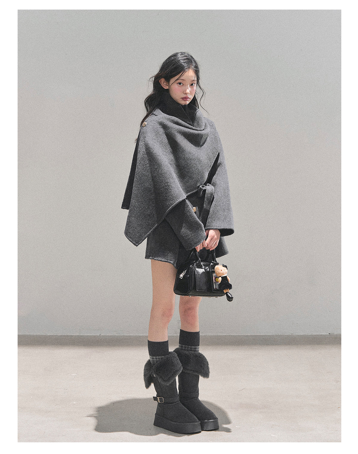 少也眼 “Winter Balcé Whisper” Wool Blend Overcoat - Gray (2nd Lookbook) 7886436