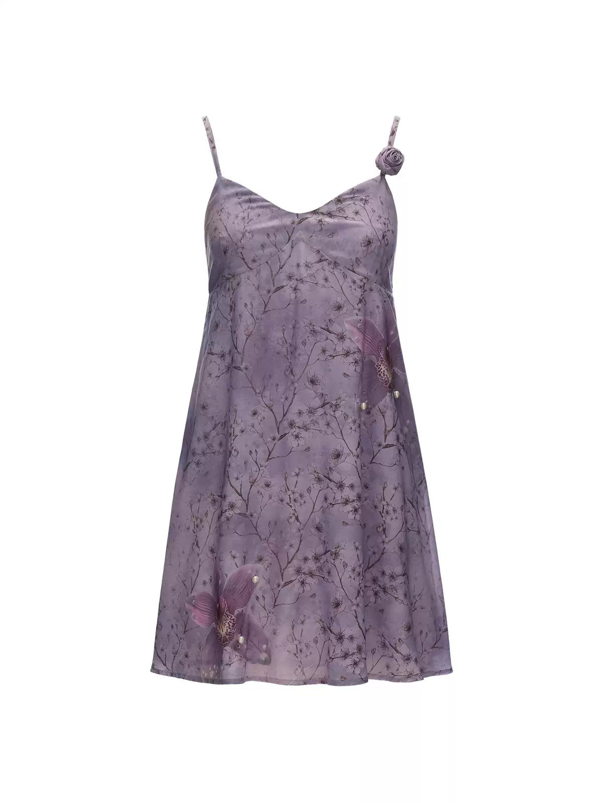 MAMC - Dreamy Lavender Floral Cami Mini Dress WE919