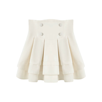 "Showa Girl" Tailored Layered Collection (Blazer / High-Waist Skirt / Victorian Shirt / Mesh Overlay Skirt)