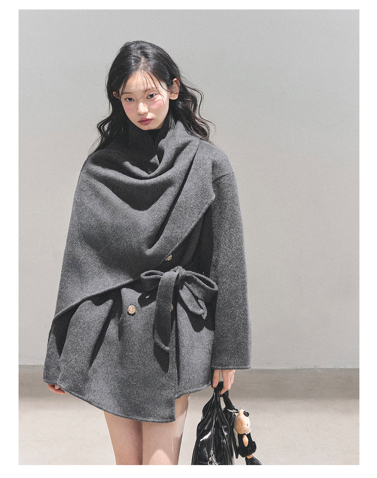 少也眼 “Winter Balcé Whisper” Wool Blend Overcoat - Gray (2nd Lookbook) 7886436