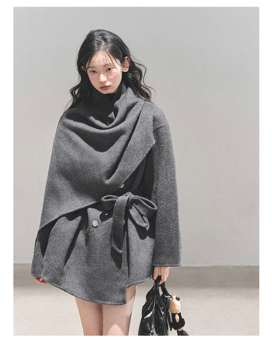 少也眼 “Winter Balcé Whisper” Wool Blend Overcoat - Gray (2nd Lookbook) 7886436