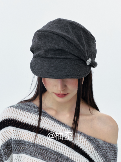 Korean Slouchy Newsboy Cap – Casual Street Style Baker Boy Hat