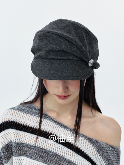 Korean Slouchy Newsboy Cap – Casual Street Style Baker Boy Hat