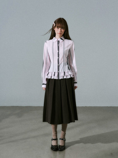 LOST FOREST - Pink Polka Dot Shirt