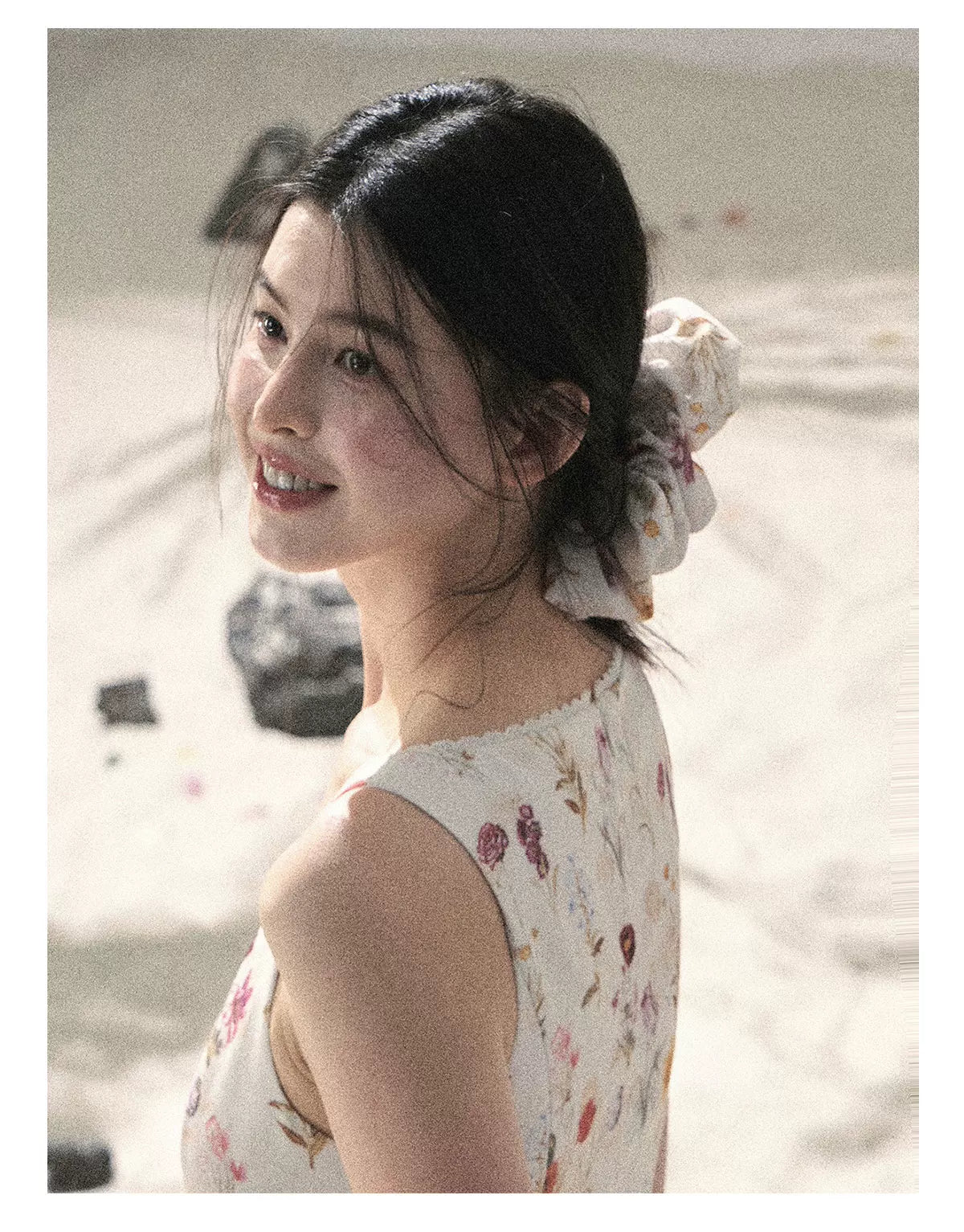 "Chamomile Summer" Dutch Cheese Floral Lace Pinafore Mini Dress 46345