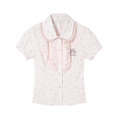 “Melly Melly” Cream & Gray Japanese School Girl Set