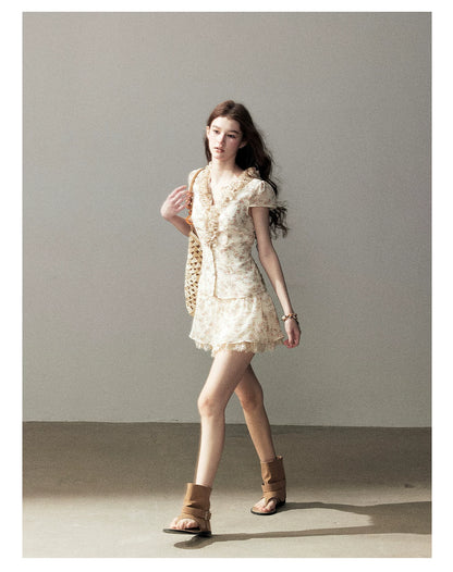 "Daisies in Your Arms" Soft Goose Yellow Chiffon Set