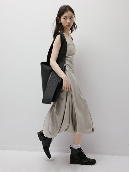 FUSSED Disorder Deconstructed Asymmetric Bubble Dress (Adjustable Straps) FOF-25SS005