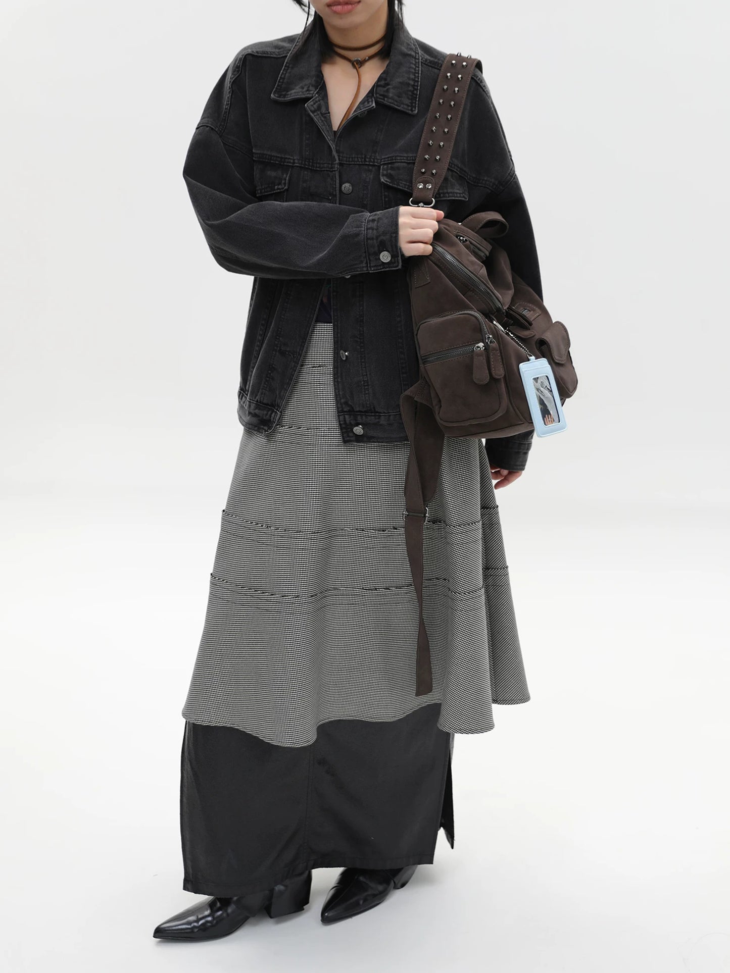 Reese Lincoln Suede Motorcycle Backpack
