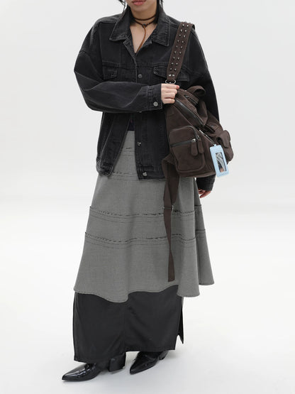 Reese Lincoln Suede Motorcycle Backpack