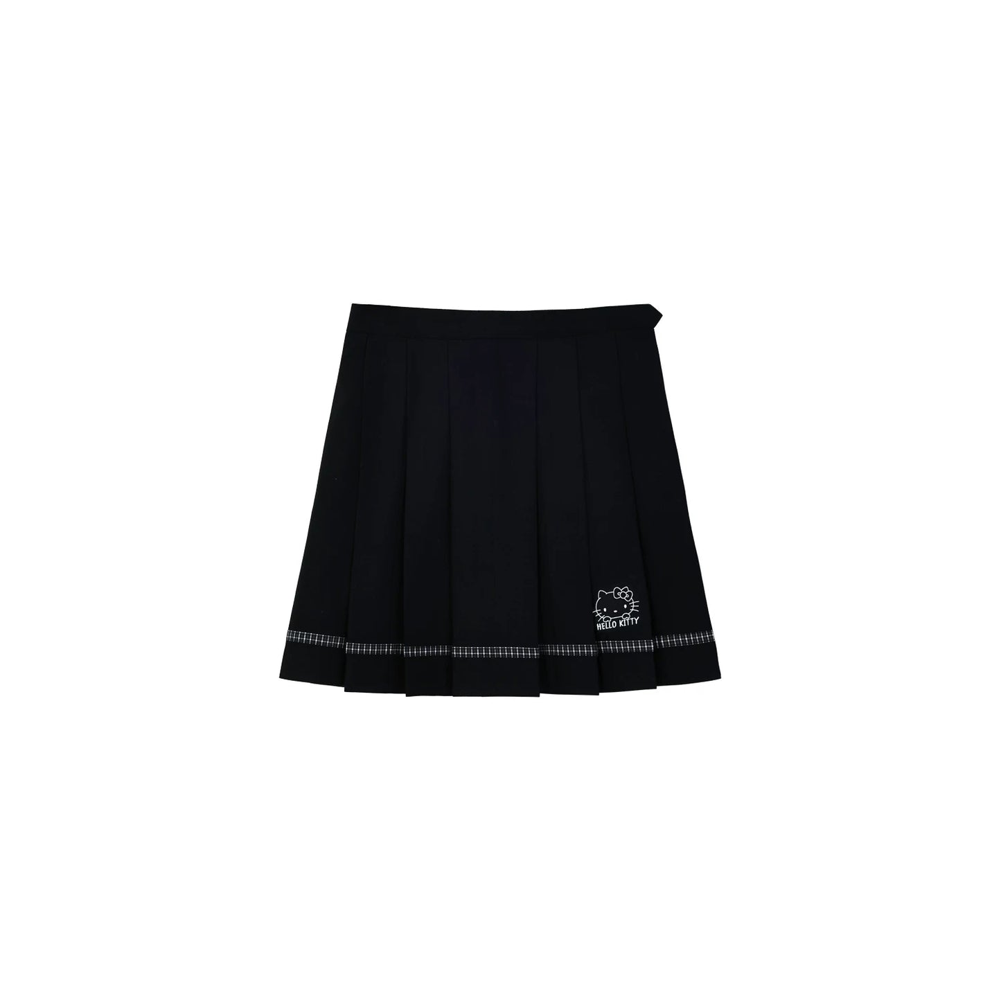Slim-Fit Preppy Style Set - Sailor Collar Shirt / Front Box-Pleat Skirt / Polka Dot Skirt