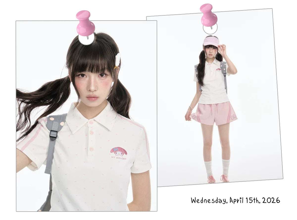 "Pink Ocean Dream" Summer Campus Collection (Shirt/ Shorts/ Skirt/ Jacket)
