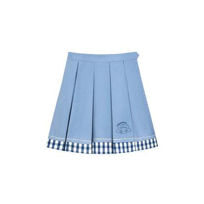 "Blue Heart Campus" Polka Dot Polo Collection (Polo Shirt / Pleated Skirt / Shorts)