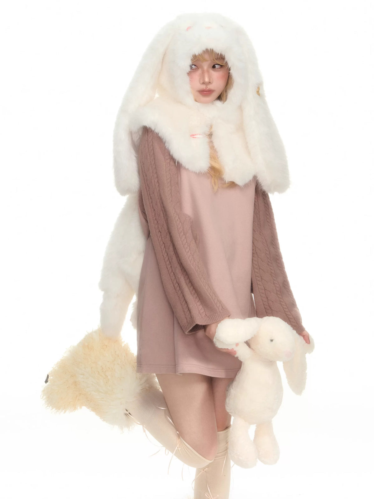 YEDM - Plush Rabbit Ear Hat