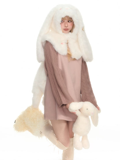 YEDM - Plush Rabbit Ear Hat