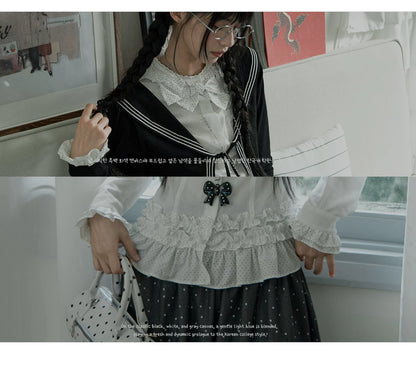 "Starlit Gap" White Blouse Collection