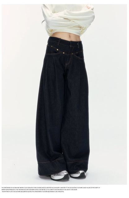 24olvides - Low-Rise Flare Jeans with Vintage Stud Details